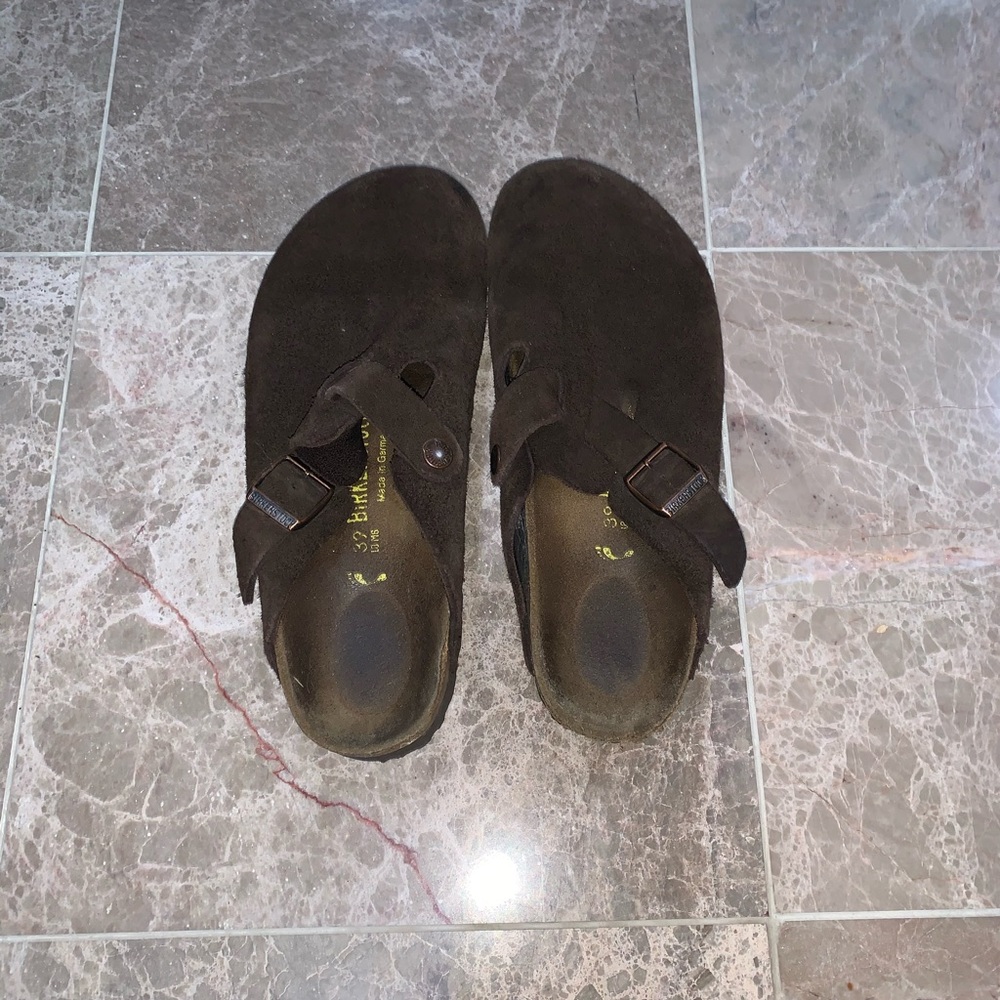 Brown Suede Birkenstock Shoes